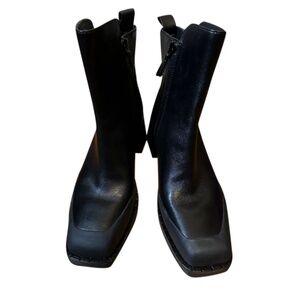 Tory Burch Leather Ankle Boots - Perfect Black, women's size 9